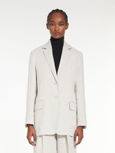 ピュア リネン オーバーサイズ ジャケット