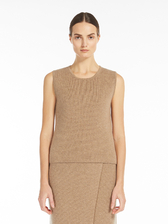 ウール カシミヤ ニット トップ