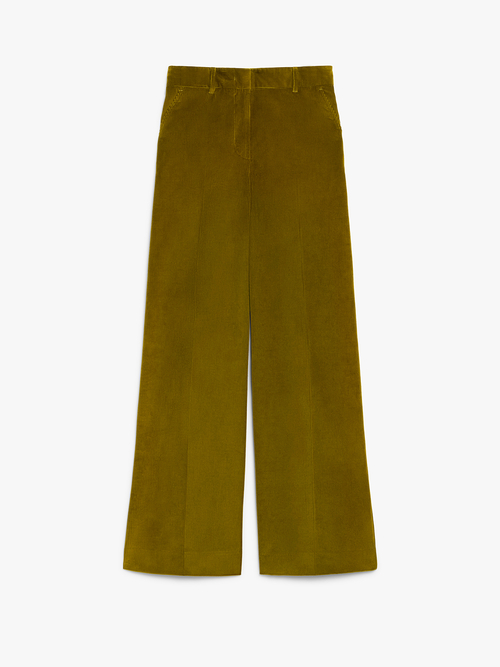 コーデュロイ ワイドレッグ パンツ 詳細画像 オリーブグリーン 3