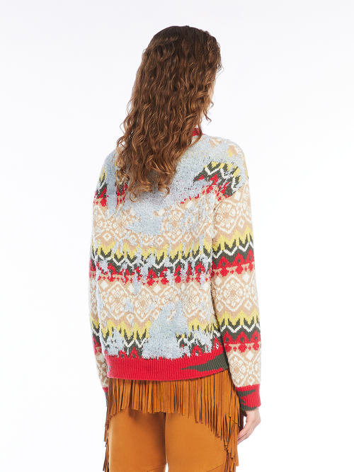 ウール ブレンド ジャカード セーター 詳細画像 ライトブルー 2