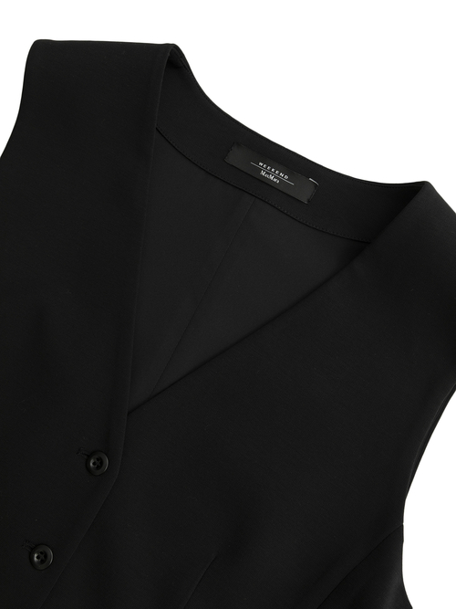 コットン ブレンド ジャージー ジレ 詳細画像 ブラック 6