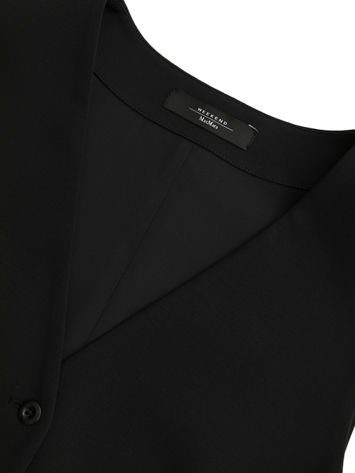 コットン ブレンド ジャージー ジレ 詳細画像 ブラック 7