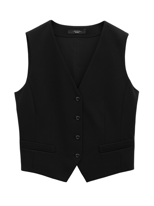 コットン ブレンド ジャージー ジレ