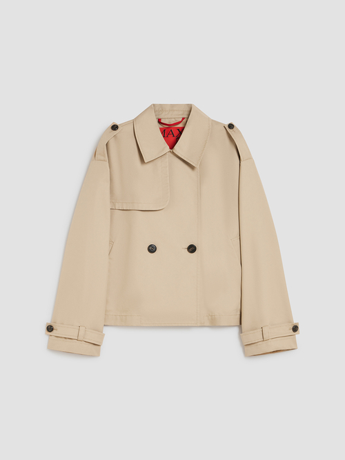  ギャバジン クロップド トレンチ コート 詳細画像 ブラック 4