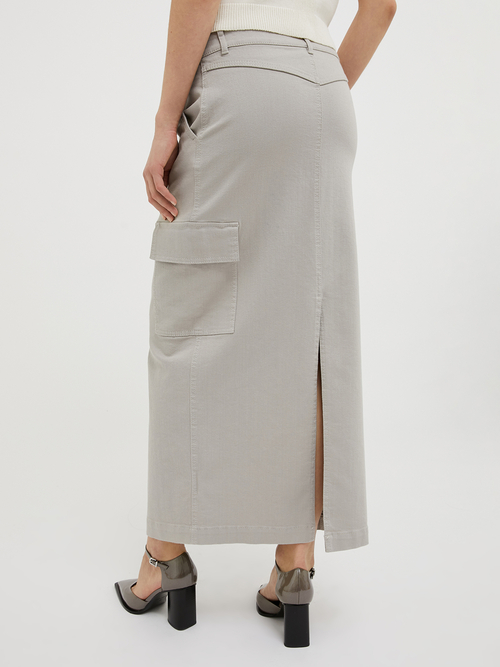  コットン ドリル カーゴ スカート 詳細画像 オプティカルホワイト 2