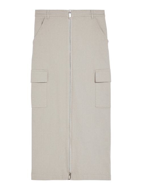  コットン ドリル カーゴ スカート 詳細画像 オプティカルホワイト 4