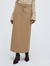  キャバリー ツイル ペンシル スカート