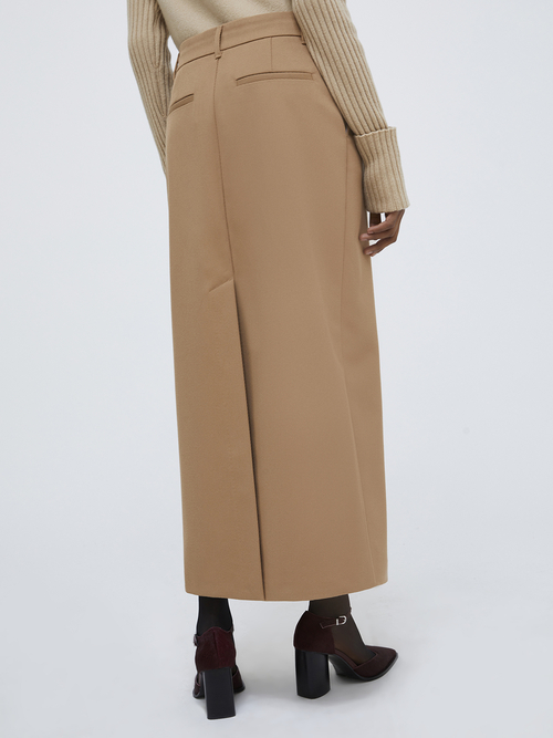  キャバリー ツイル ペンシル スカート 詳細画像 キャメル 2
