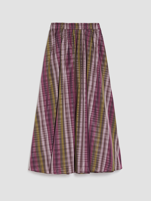  タフタ マキシ カローラ スカート 詳細画像 モーブ 4