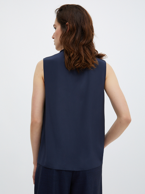  クレープデシン トップス 詳細画像 ネイビー 5