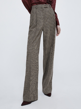  フランネル ワイド パンツ