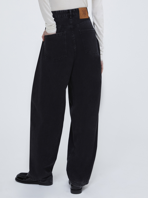  バレル レッグ ジーンズ 詳細画像 ブラック 2