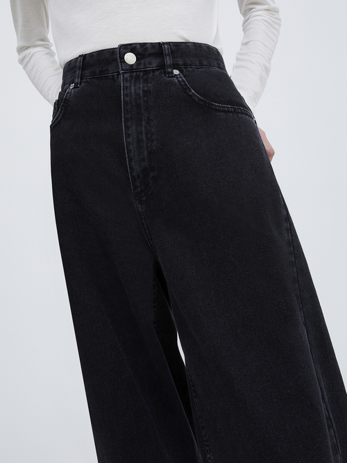  バレル レッグ ジーンズ 詳細画像 ブラック 3