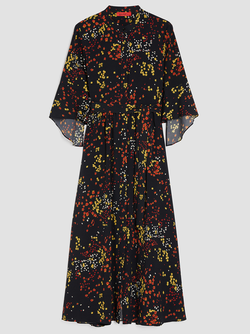  クレープデシン シャツ ドレス 詳細画像 ブラック 4