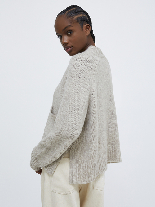  ウール カシミヤ ブレンド カーディガン 詳細画像 エクリュ 2