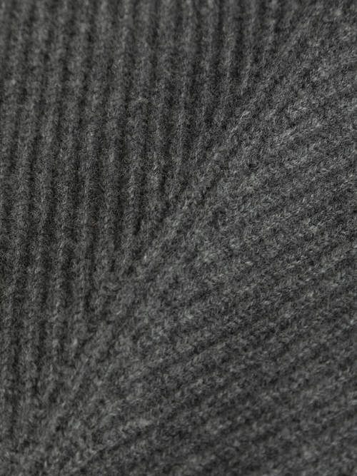 ウール カシミヤ リブニット 詳細画像 ダークグレー 11