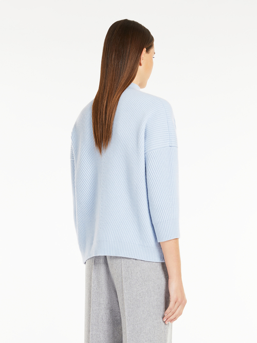 ウール カシミヤ リブニット 詳細画像 ダークグレー 2