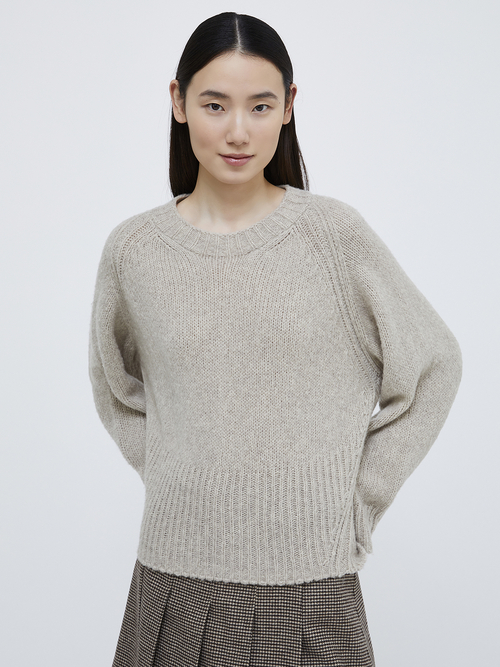  ウール カシミヤ ブレンド プルオーバー