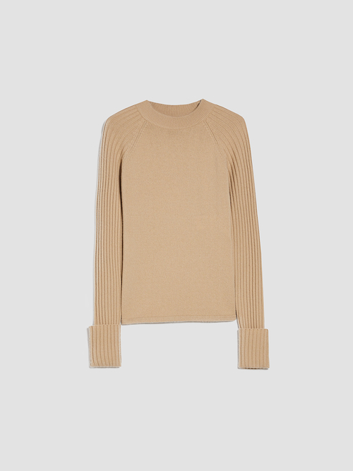  ウール ブレンド リブ ニット 詳細画像 キャメル 4