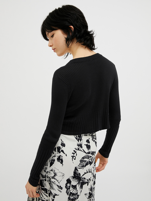  コットン モダール カーディガン 詳細画像 アイボリー 5