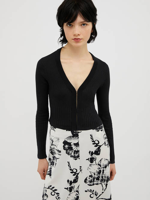  コットン モダール カーディガン