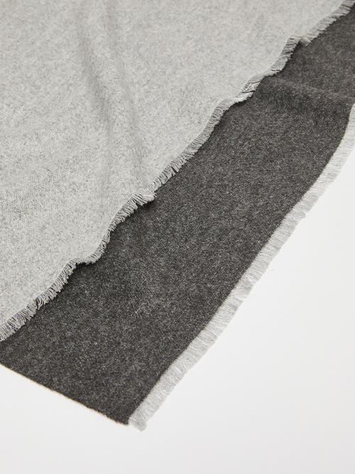  ダブルフェイス ストール 詳細画像 ミディアムグレー 2