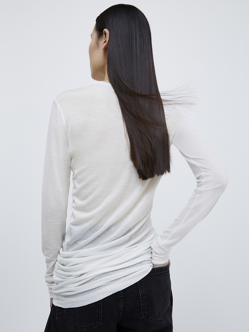  リヨセル ウール Tシャツ 詳細画像 ホワイト 2