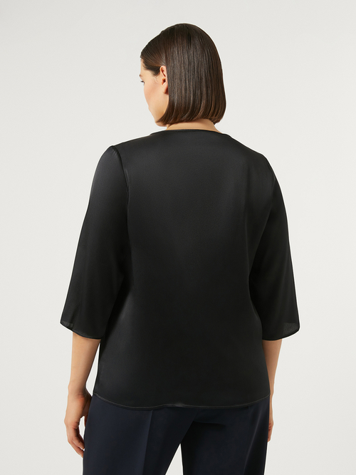 シルク トップス (※ブランド独自サイズ) 詳細画像 ネイビー 2