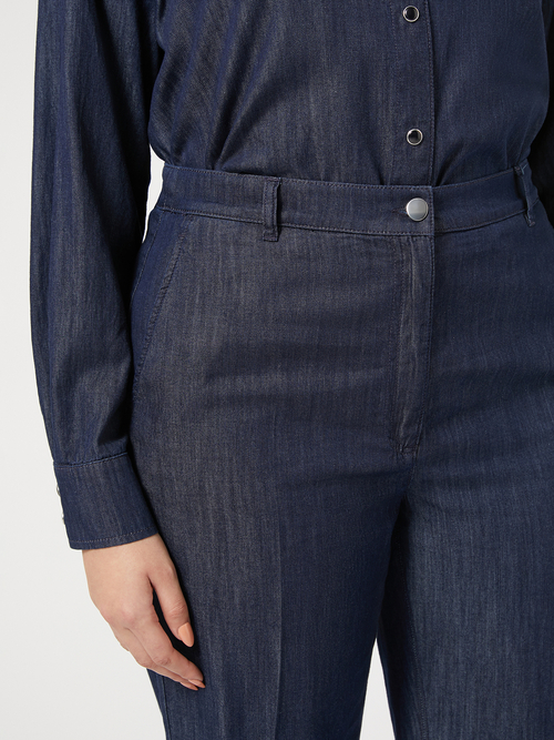 ピュア コットン デニム パンツ (※ブランド独自サイズ) 詳細画像 ブラック 3