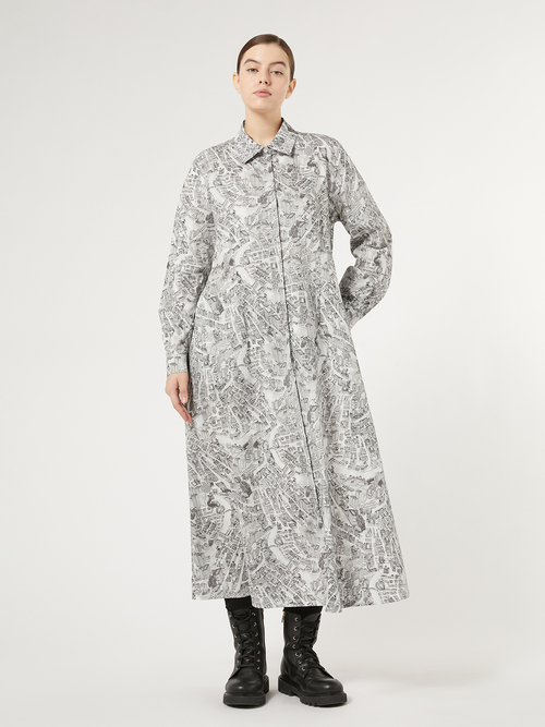 ピュア コットン プリント ドレス(※ブランド独自サイズ) 詳細画像 オフホワイト 1