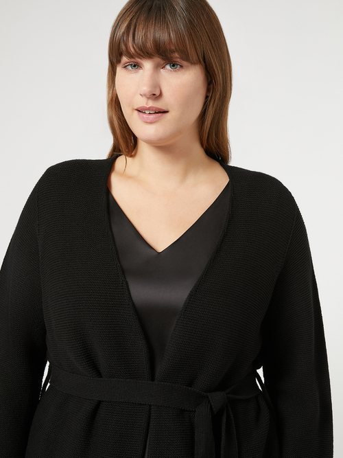 ピュア コットン カーディガン(※ブランド独自サイズ) 詳細画像 ブラック 3