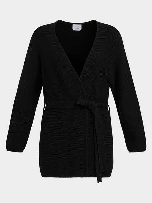 ピュア コットン カーディガン(※ブランド独自サイズ) 詳細画像 ブラック 4