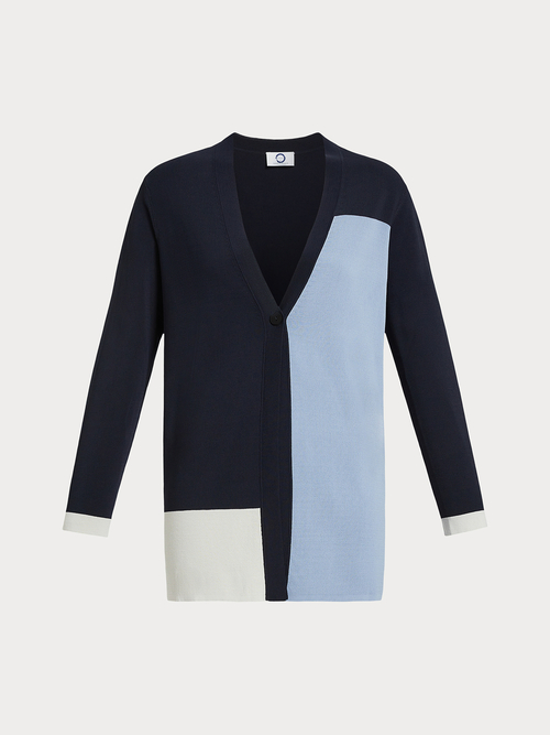 Vネック カーディガン(※ブランド独自サイズ) 詳細画像 ミッドナイトブルー 4