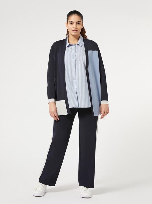 Vネック カーディガン(※ブランド独自サイズ) 詳細画像 ミッドナイトブルー 5