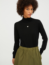 メリノウール タートル ニット