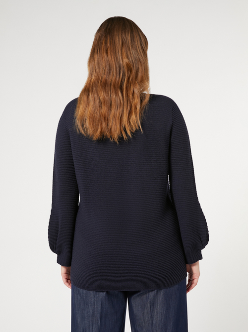 ピュア ウール ニット(※ブランド独自サイズ) 詳細画像 ミッドナイトブルー 2