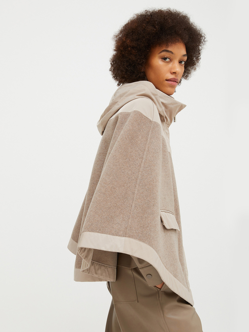  ウール ブレンド ケープ コート 詳細画像 ベージュ 3