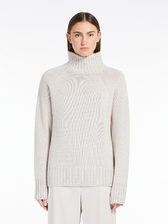 ウール カシミヤ ハイネック ニット