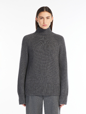 ウール カシミヤ ハイネック ニット