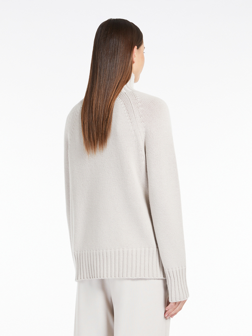 ウール カシミヤ ハイネック ニット 詳細画像 ミディアムグレー 2