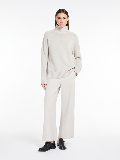 ウール カシミヤ ハイネック ニット 詳細画像 ミディアムグレー 5