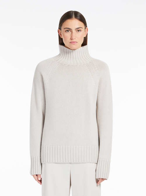 ウール カシミヤ ハイネック ニット 詳細画像 エクリュ 1