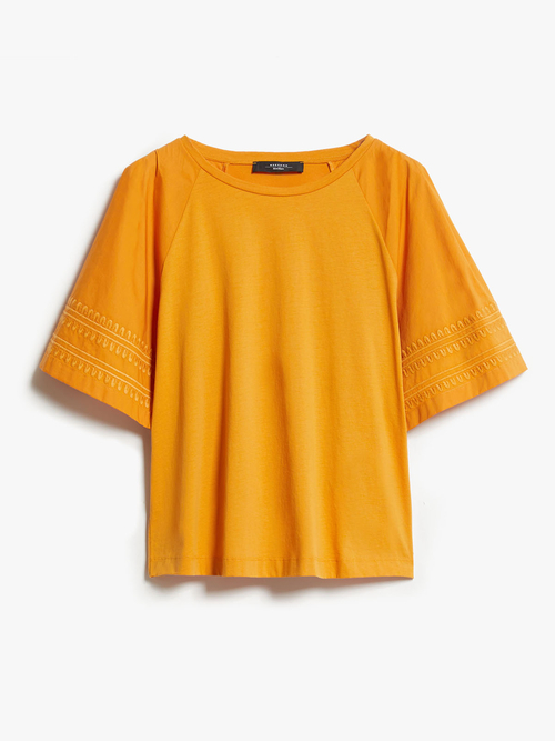 ピュア コットン ジャージー Tシャツ 詳細画像 オレンジ 4