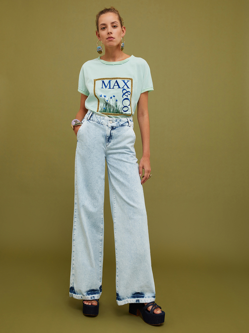 ロゴ エンブロイダリー Tシャツ 詳細画像 イエロー 11