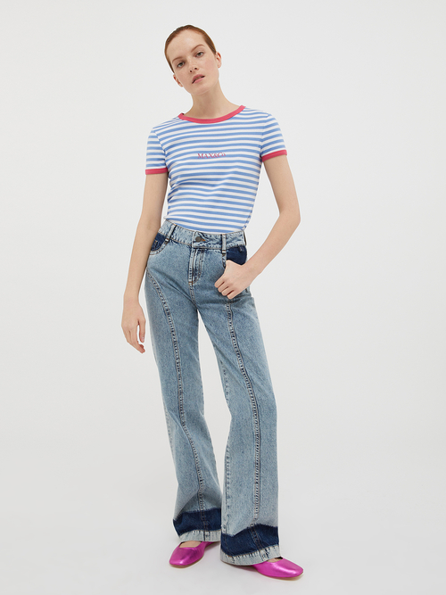 スリム フィット ロゴ プリントTシャツ 詳細画像 コーンフラワーブルー 5