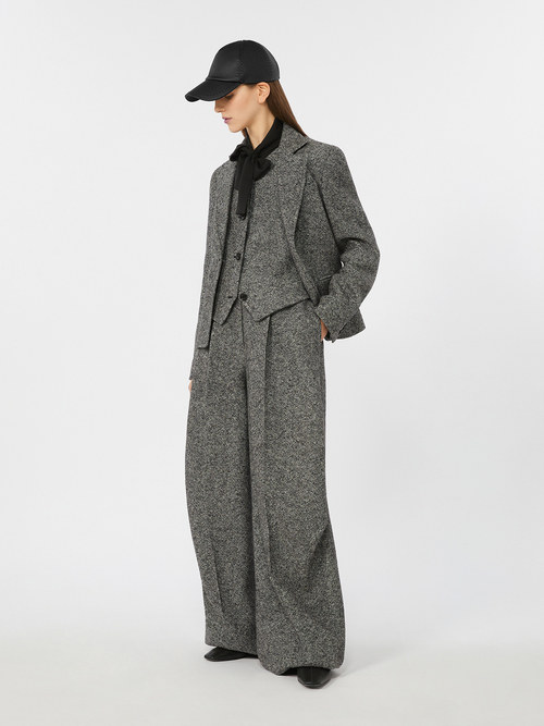 ウール シルク ツイード パンツ 詳細画像 ホワイト/ブラック 6