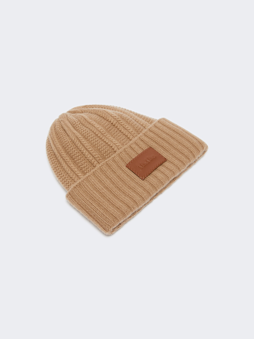 ピュア カシミヤ ニット キャップ 詳細画像 キャメル 2