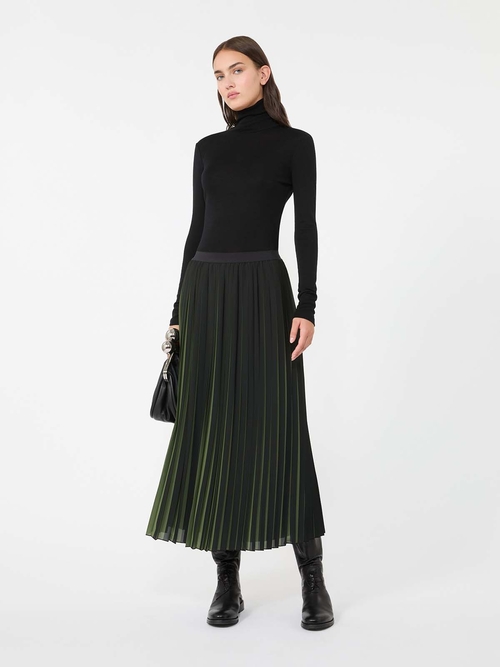 プリーツ ロング スカート 詳細画像 グリーン 5