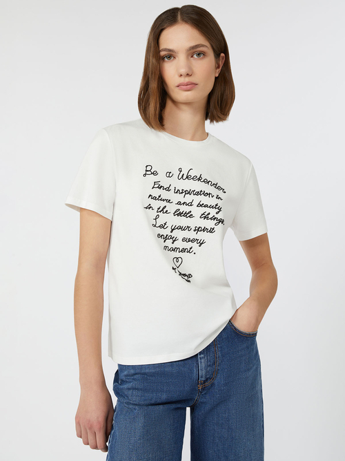 コットン プリント Tシャツ