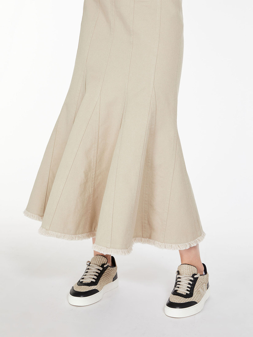 ピュア コットン マーメイド スカート 詳細画像 ベージュ 4